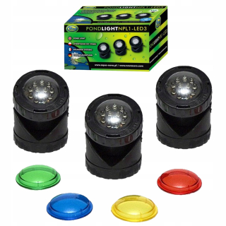 Lampa 4,8 W 3 ks viacfarebná